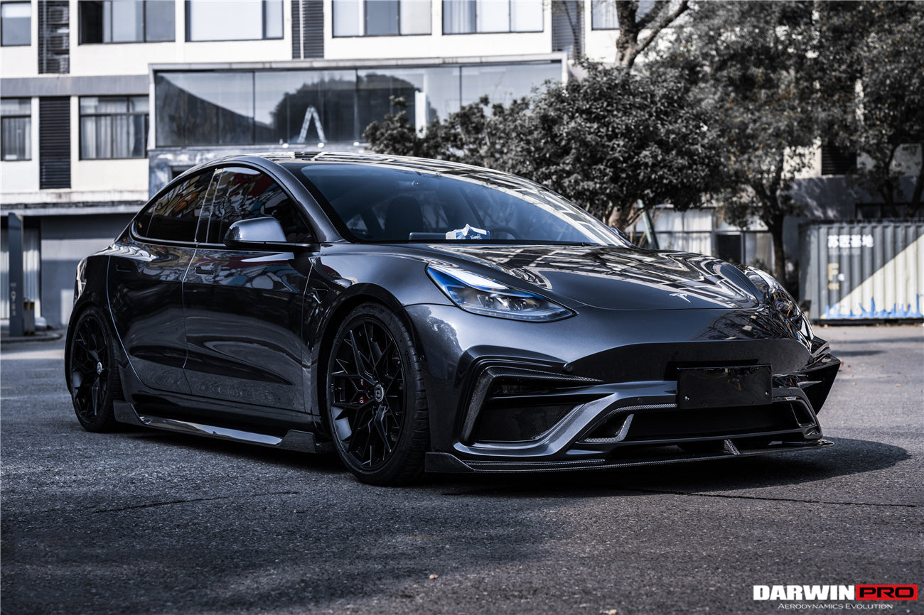 2017 - 2023 Tesla Model 3 IMP Performance Partial Carbon Fiber Front Bumper