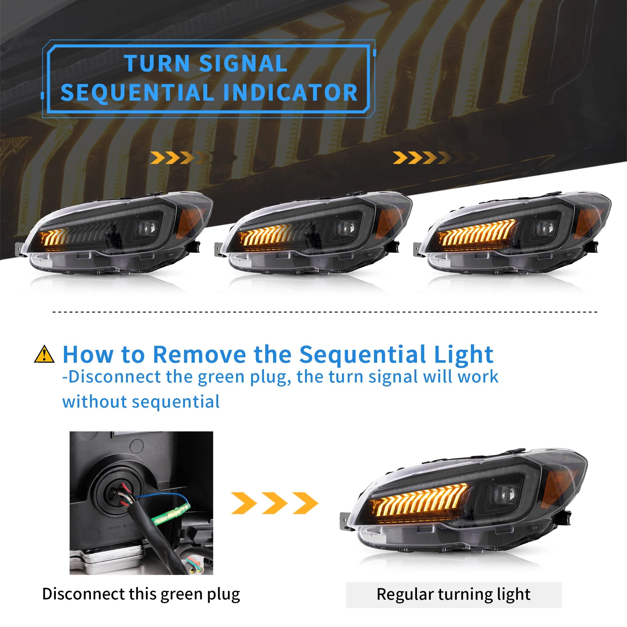 Subaru WRX LED Projector Headlights 2015 - 2021