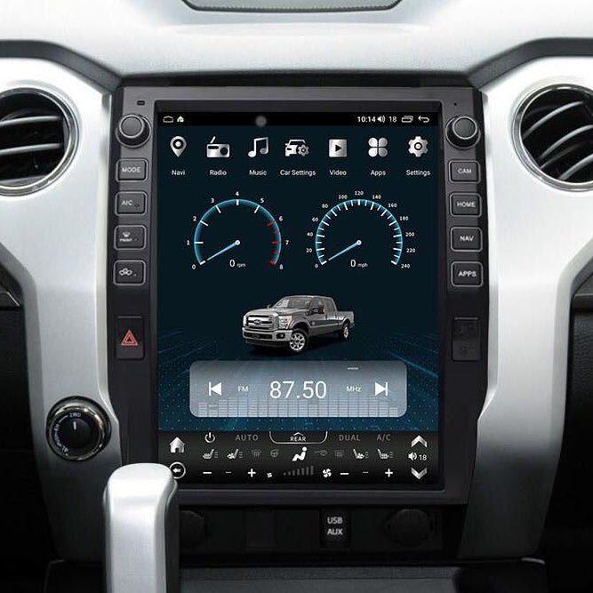 Toyota Tundra 12.1 Inch Vertical Touchscreen CarPlay Infotainment System 2014-2021