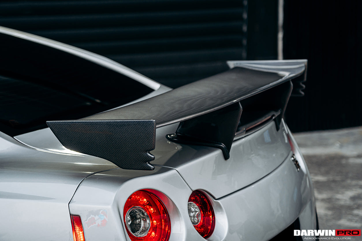2008 - 2022 Nissan GTR R35 CBA DBA EBA NSM Style Carbon Fiber Trunk Spoiler Wing