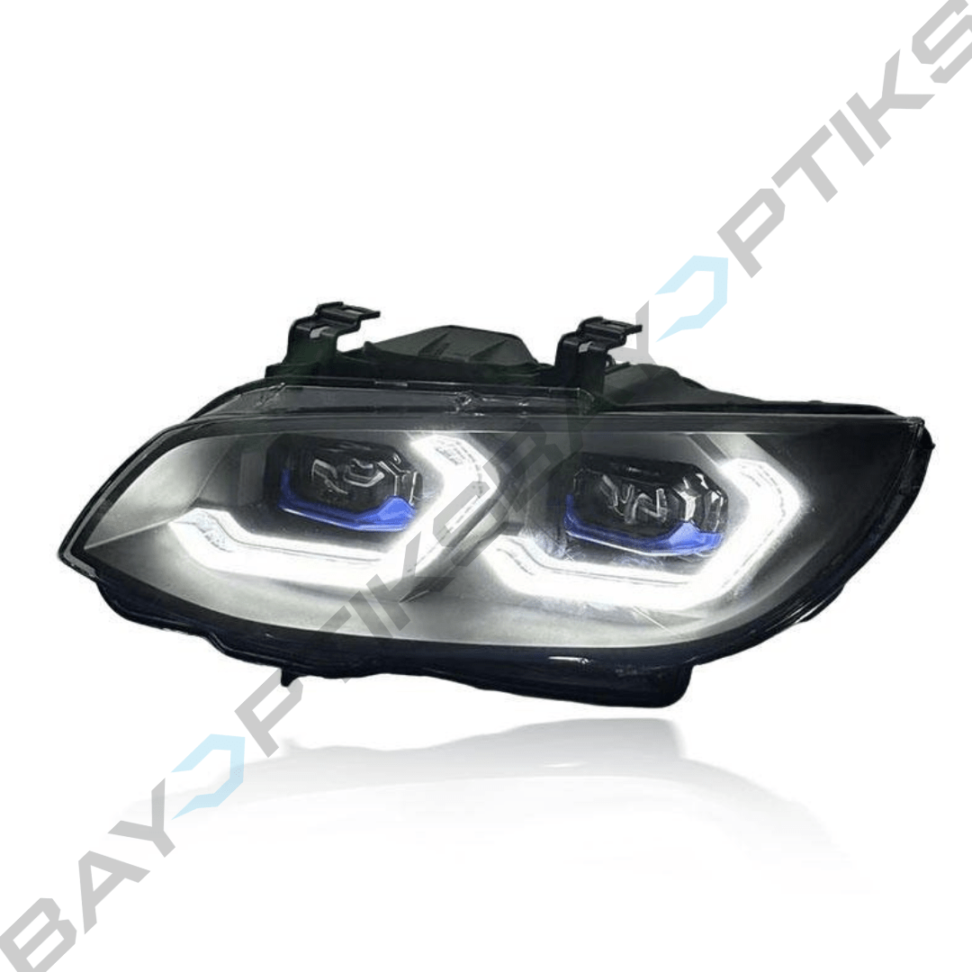 BMW LCI E92 Coupe Laser Style LED Headlights CSL Yellow/White (2011 - 2013)