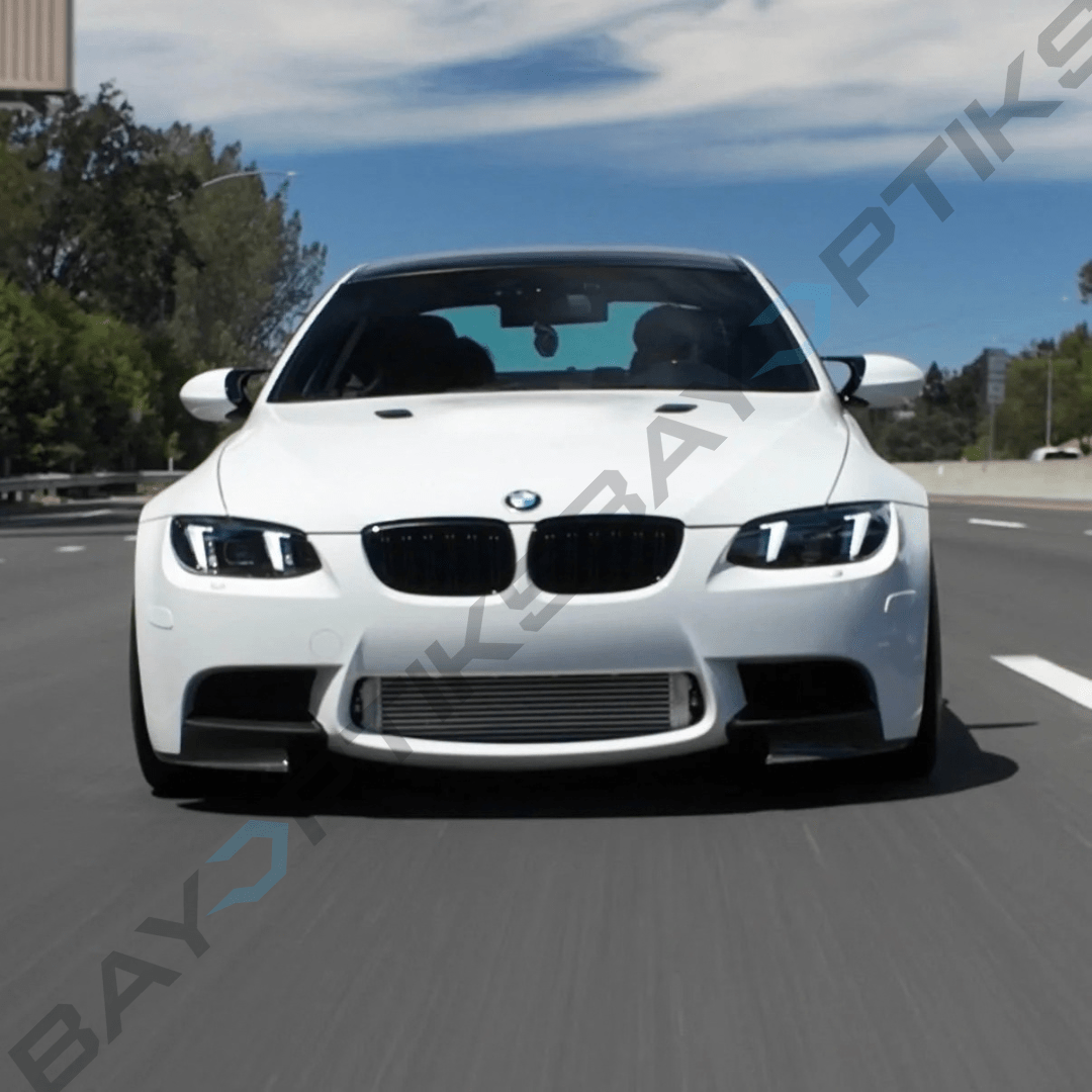 BMW E90 E92 M3 & 3 Series Coupe CSL Yellow/White Snake Eyes Style Headlights 2007–2013