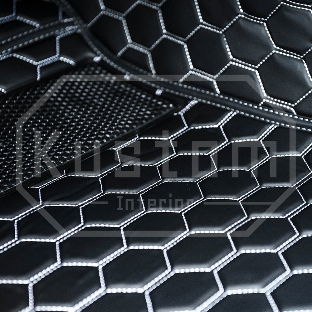 2022-2025 Toyota GR86 / Subaru BRZ Honeycomb Leather Floor Mat Liners