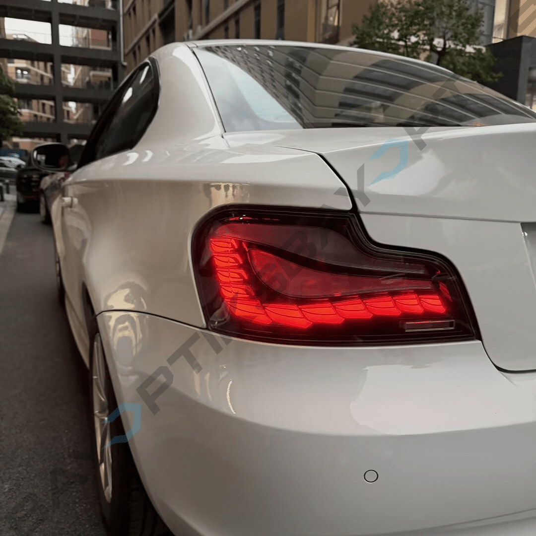 BMW E82 1M 1 Series OLED Style LED Taillights Smoked Red 2007-2013