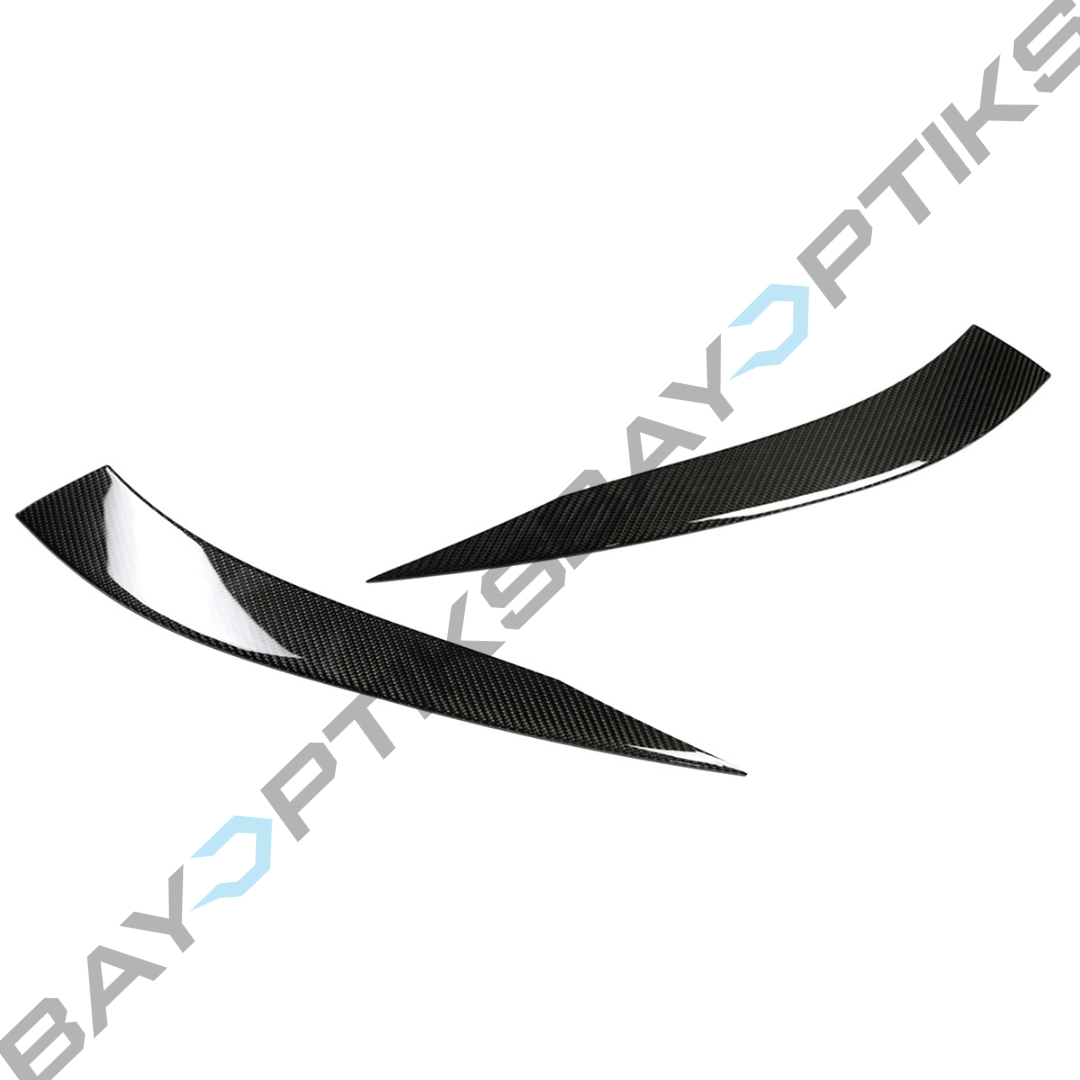 BMW G87 M2 Dry Carbon Fiber Headlight Eyelid Eyebrow Trim Covers 2023-2025