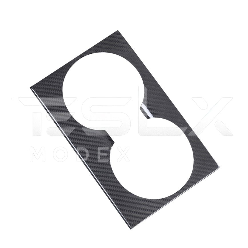Tesla Model 3 Highland / Model Y Carbon Fiber Interior Water Cup Frame 2024-Up