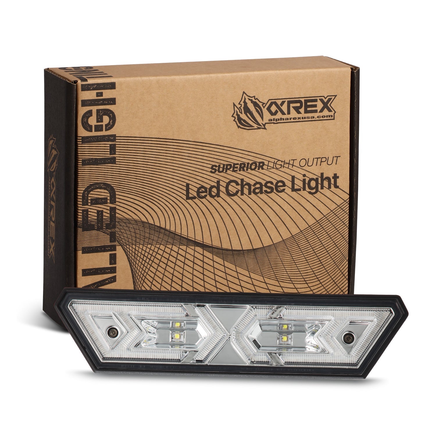 AlphaRex Arrow-X Multi-functional Off-Road Chase Light - Clear | AlphaRex