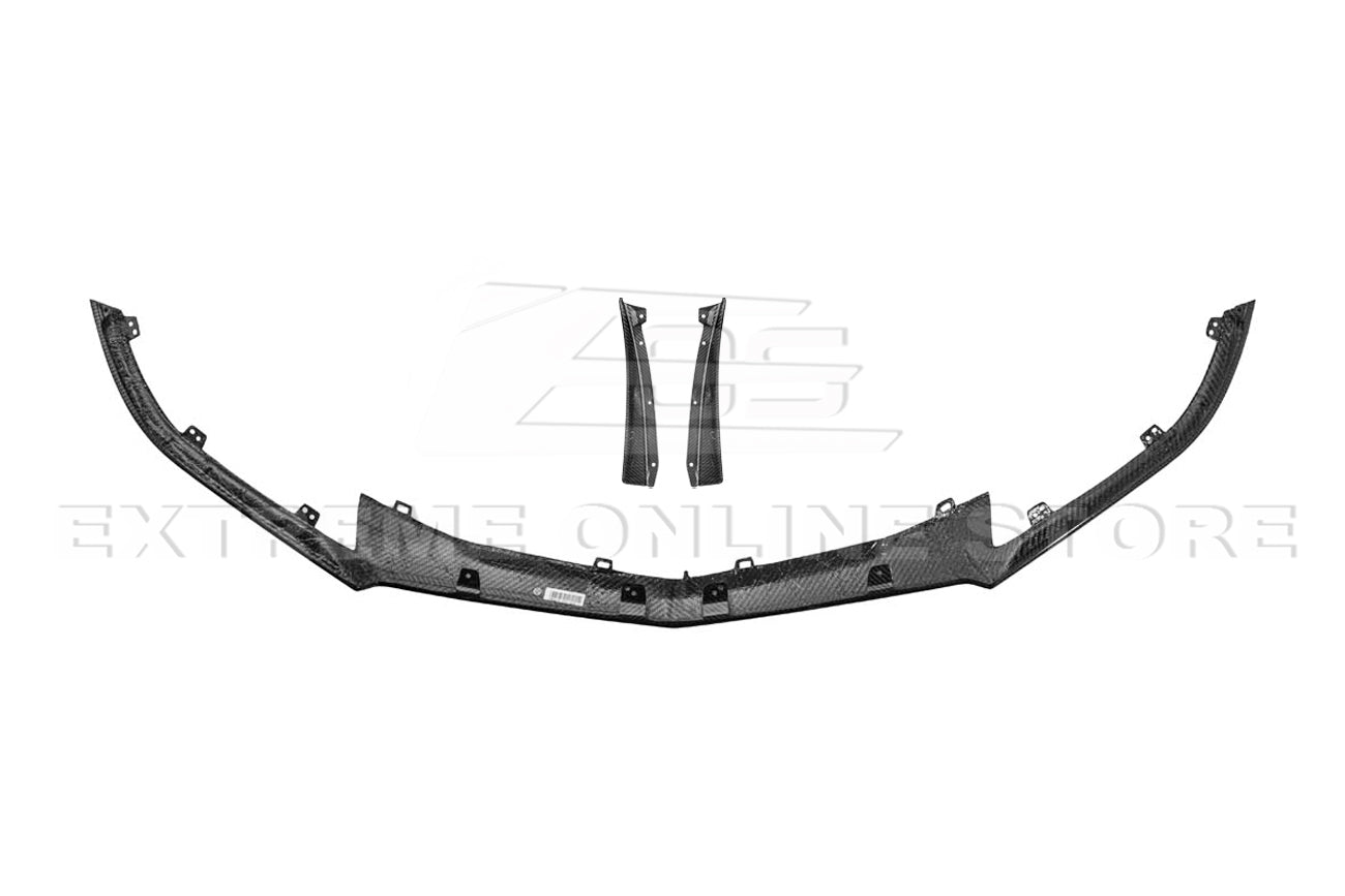 Cadillac ATS-V Track Package Style Dry Carbon Fiber Front Lip & Wheel Arch Extensions 2016-2019