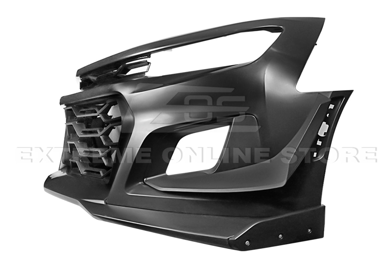 Chevrolet Camaro 6th Gen ZL1 1LE Style Unpainted Black Front Bumper Kit 2016-2024