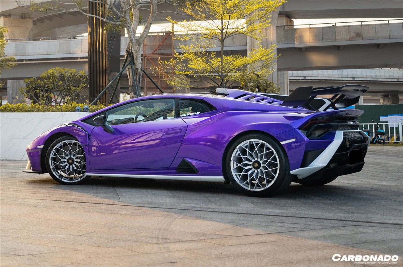 2021 - 2024 Lamborghini Huracan STO Dry Carbon Fiber Trunk Spoiler Side Winglets