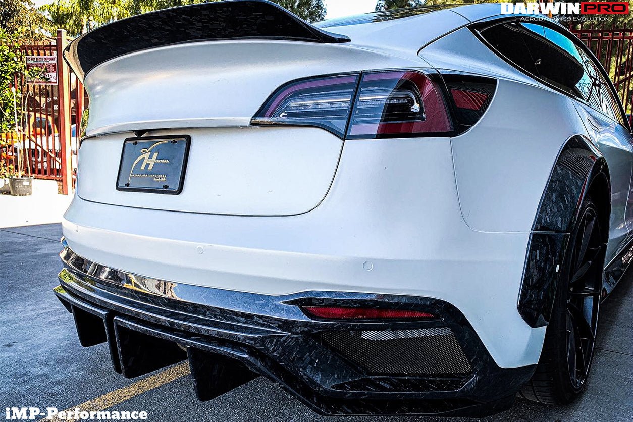 2017 - 2020 Tesla Model 3 IMP Performance Partial Carbon Fiber Rear Bumper