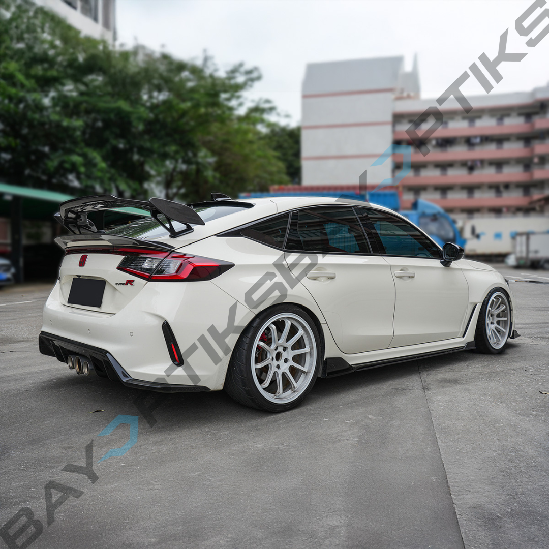 Honda Civic Type-R Carbon Fiber Reverse Winglet Side Skirt Extension 2022-2025