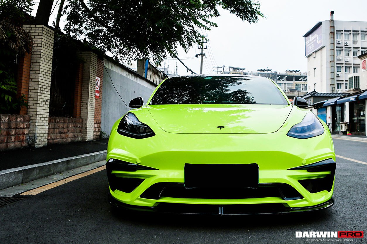 2017 - 2023 Tesla Model 3 IMP Performance Partial Carbon Fiber Front Bumper