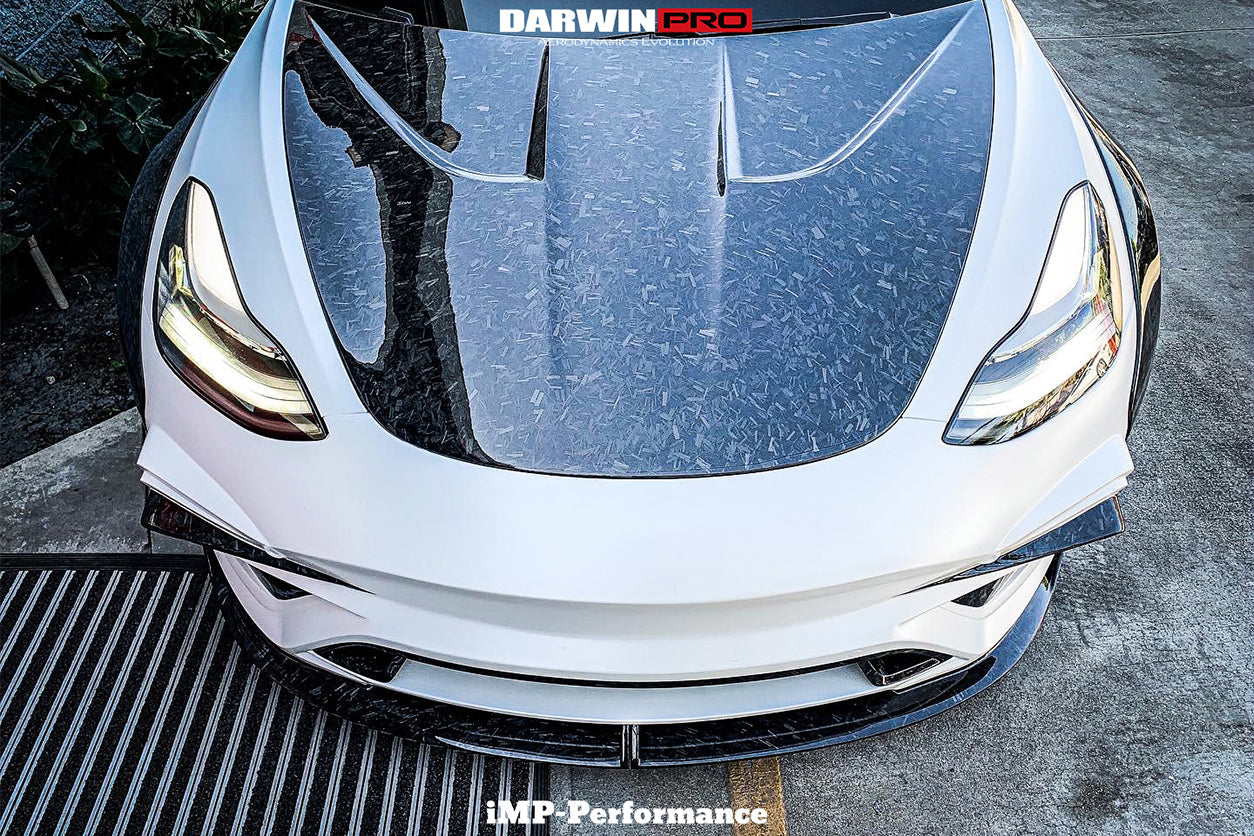 2017 - 2023 Tesla Model 3 IMP Performance Partial Carbon Fiber Front Bumper