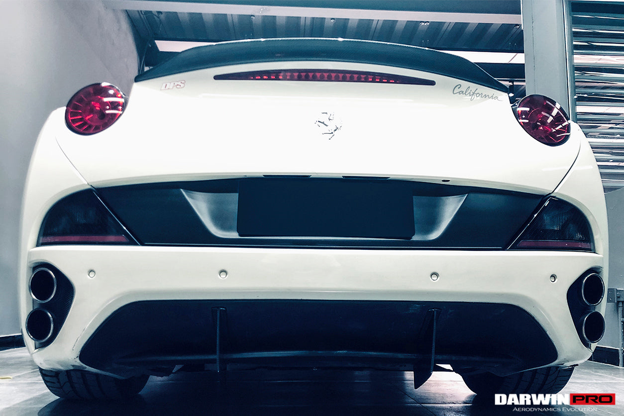 2009 - 2014 Ferrari California BKSS Style Carbon Fiber Rear Diffuser Canards