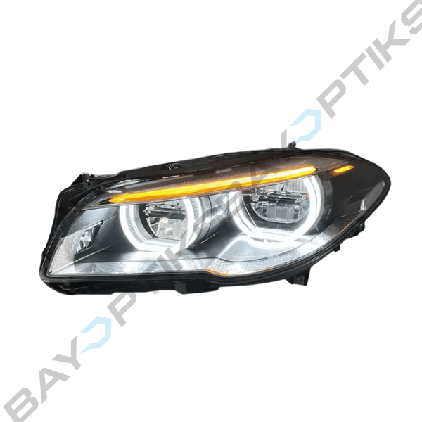 BMW F10 5 Series M5 LCI Style CSL Yellow/White Headlights 2011-2013 ...