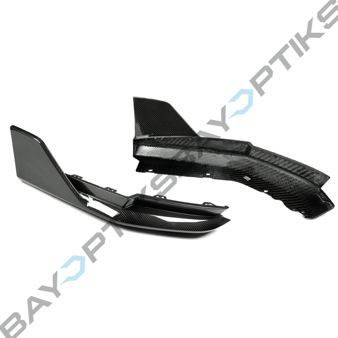 BMW G82 G83 M4 MP Style Dry Carbon Fiber Rear Bumper Corner Extension 2021-2025