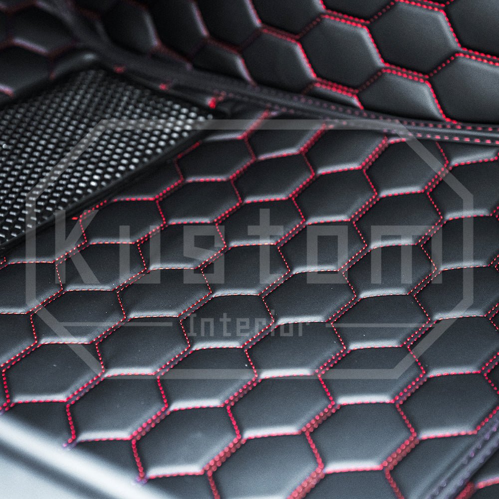 2022-2025 Toyota GR86 / Subaru BRZ Honeycomb Leather Floor Mat Liners