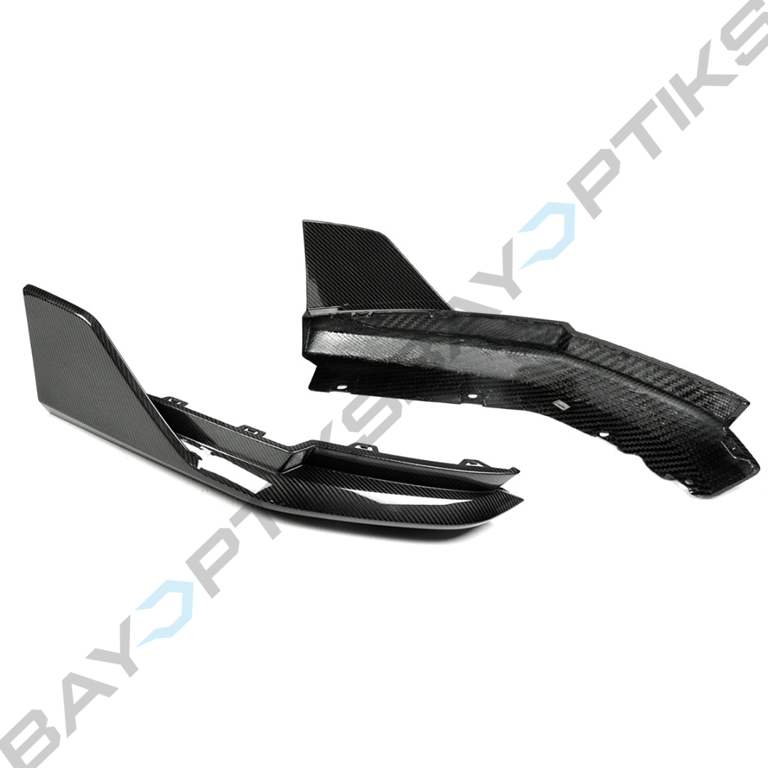 BMW G80 M3 MP Style Dry Carbon Fiber Rear Bumper Side Corner Extension 2021-2025