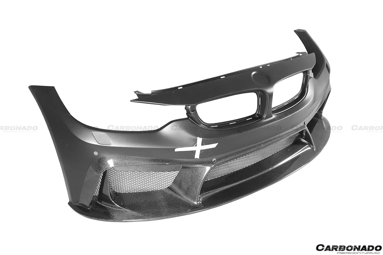 2014-2020 BMW M3 F80 & M4 F82 D3 Style Front Bumper