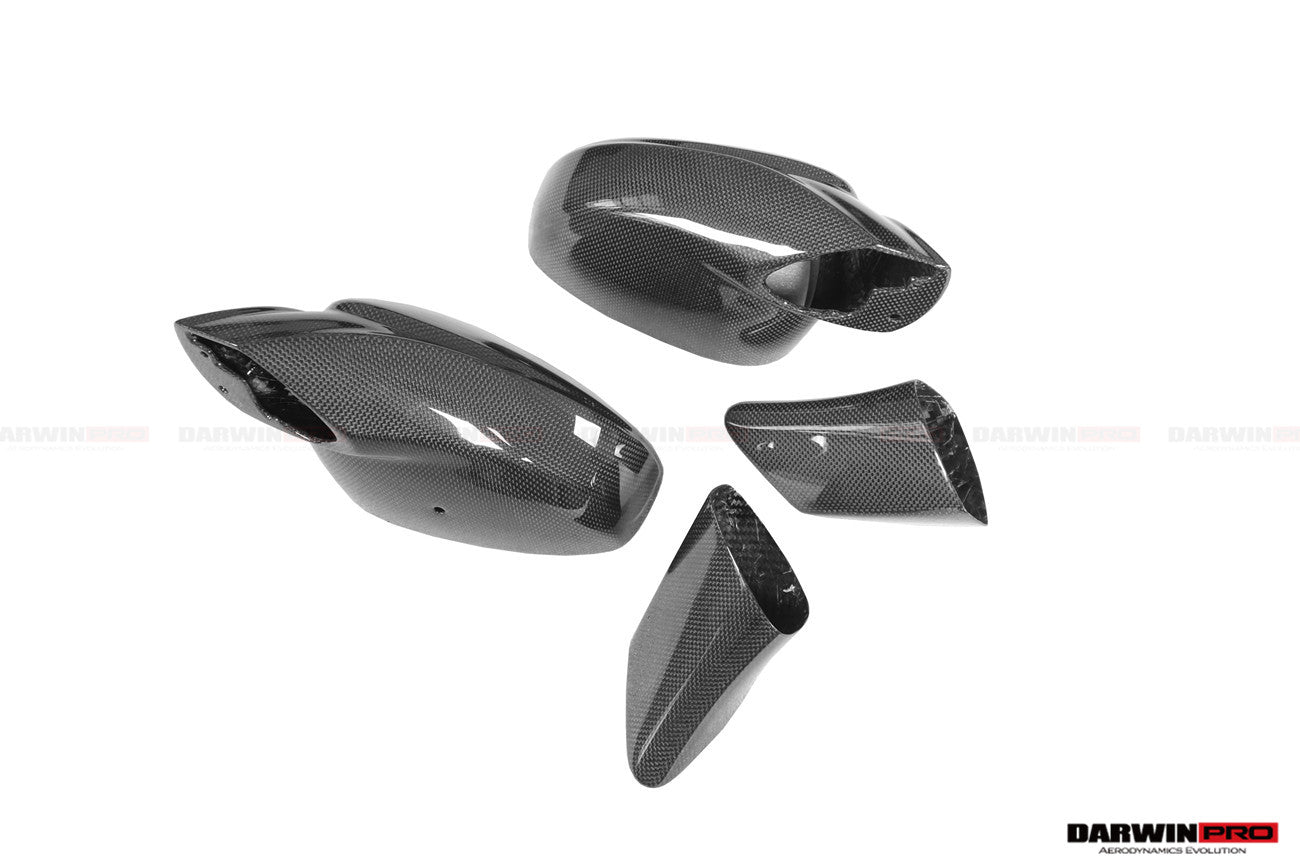 2010 - 2015 Ferrari 458 Coupe/Spyder/Speciale Dry Carbon Fiber Mirror Housing Replacement