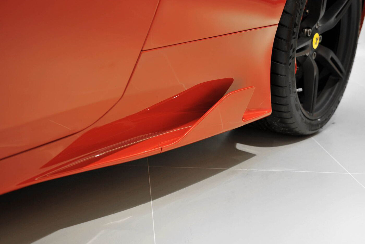 2013 - 2015 Ferrari 458 Speciale Carbon Fiber Side Skirt Canards