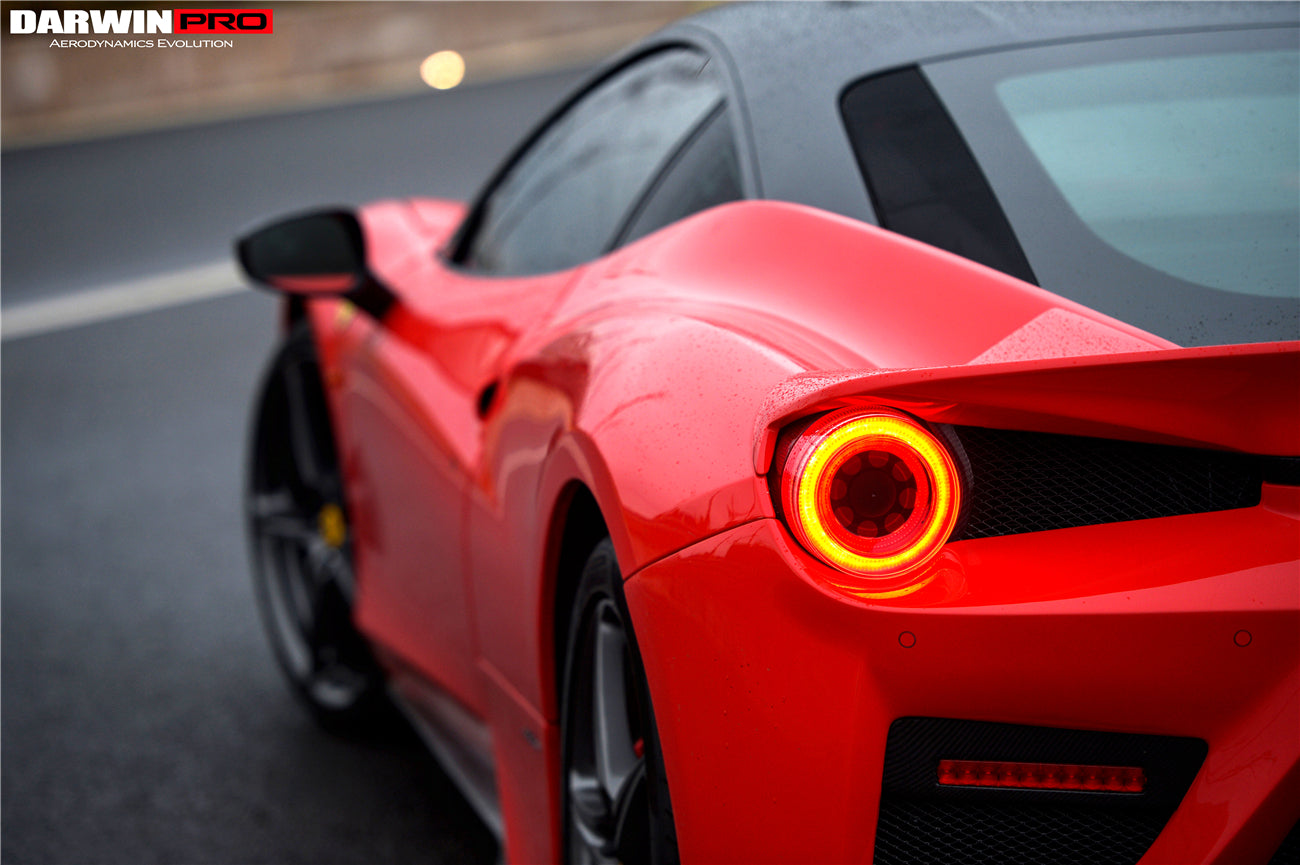 2010 - 2015 Ferrari 458 Coupe & Spider BKSS Style Tail Light Cover