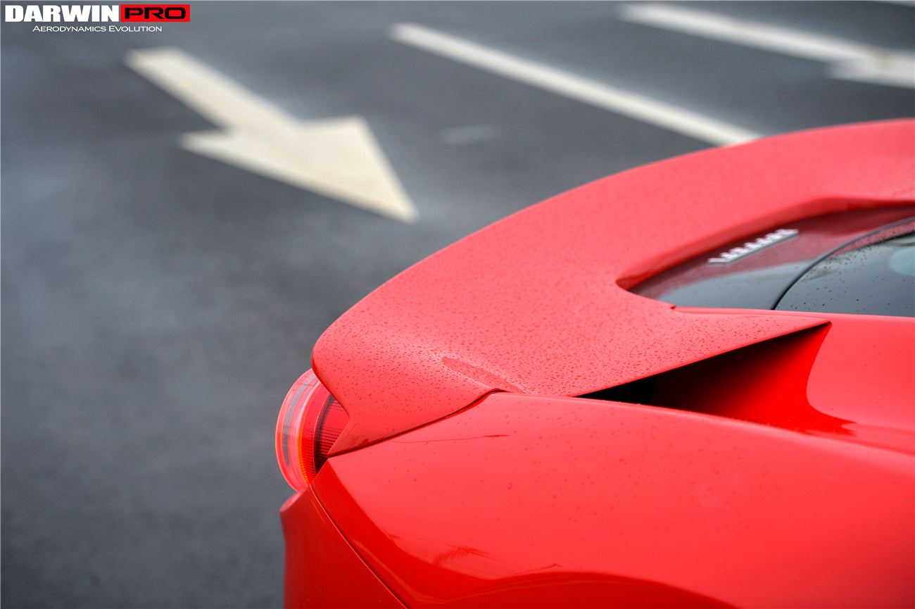 2010-2015 Ferrari 458 Coupe BKSS Style Partial Carbon Fiber Rear Bumper And Carbon Fiber Trunk With Tail Light Cover