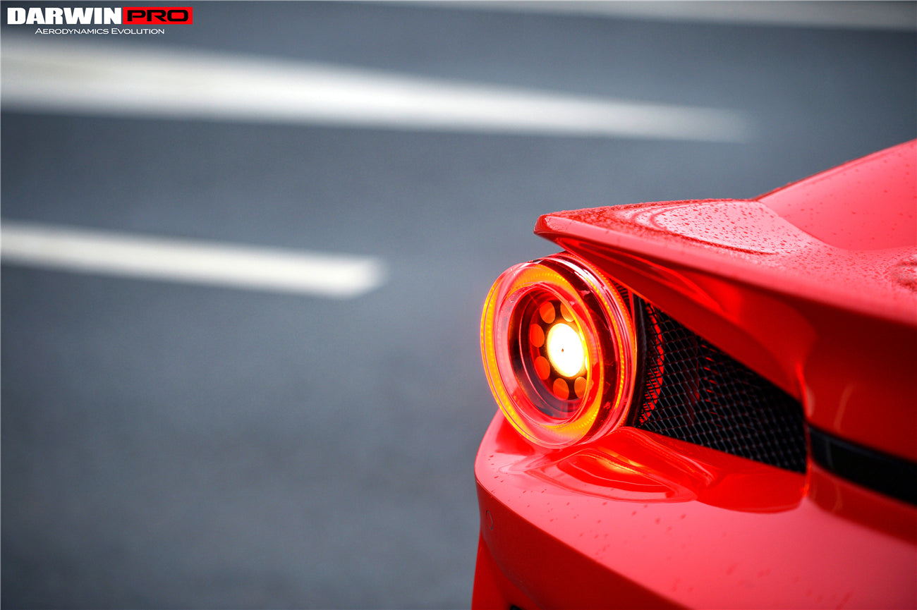 2010 - 2015 Ferrari 458 Coupe & Spider BKSS Style Tail Light Cover