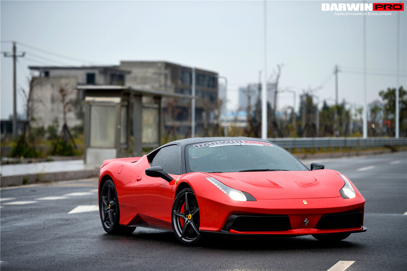 2010 - 2015 Ferrari 458 Coupe/Spyder/Speciale Dry Carbon Fiber Mirror Housing Replacement