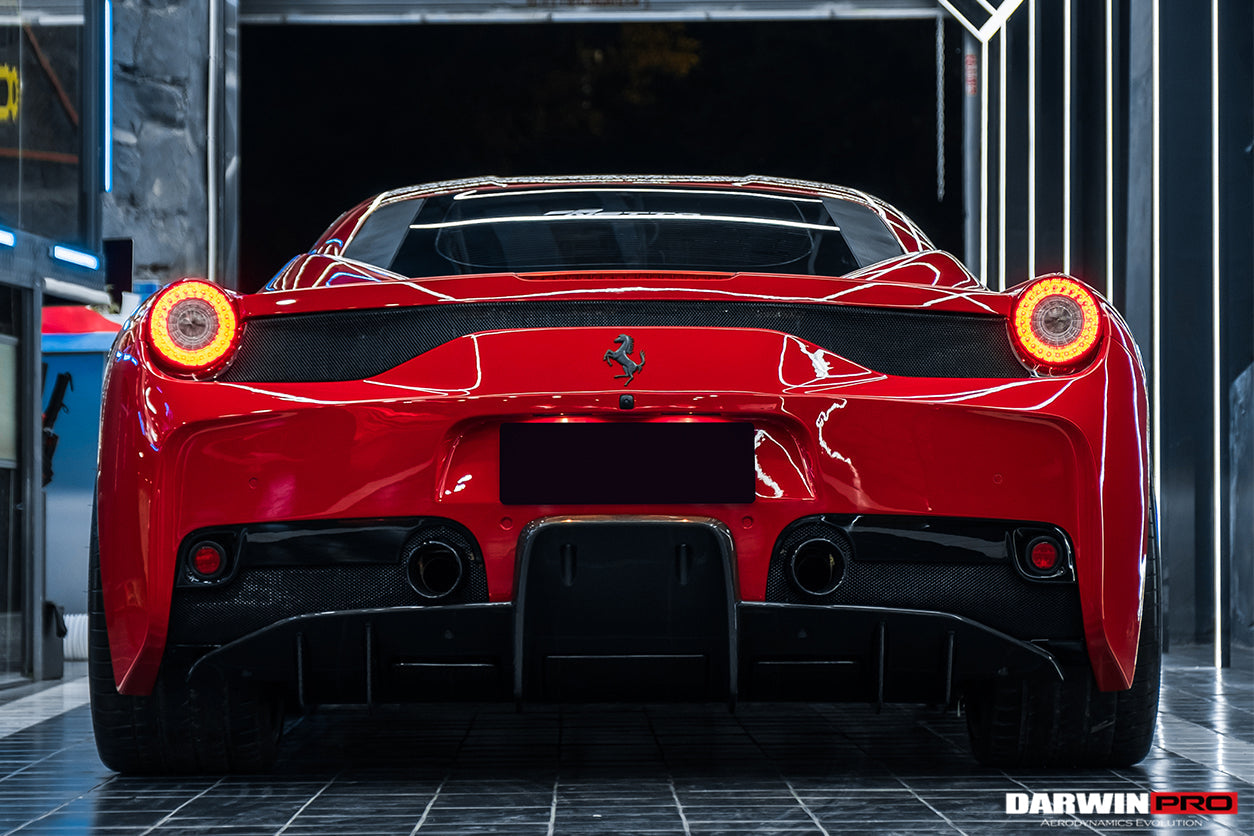 2013 - 2015 Ferrari 458 Speciale Carbon Fiber Rear Diffuser