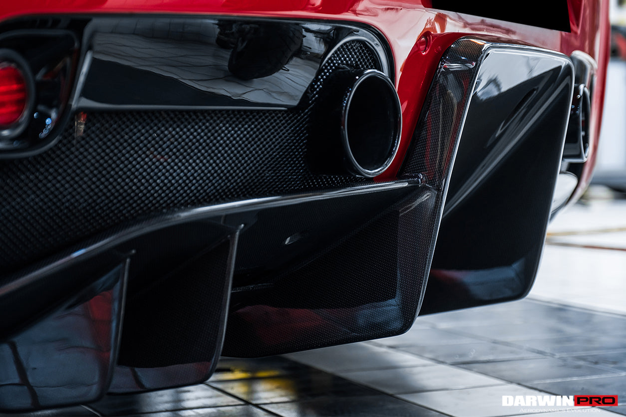 2013 - 2015 Ferrari 458 Speciale Rear Bumper with Diffuser & Lights