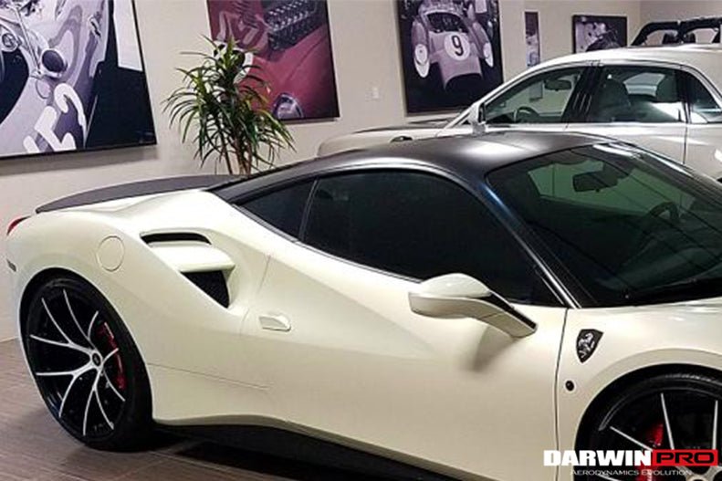 2015 - 2020 Ferrari 488 GTB BKSS Style Carbon Fiber Trunk Spoiler