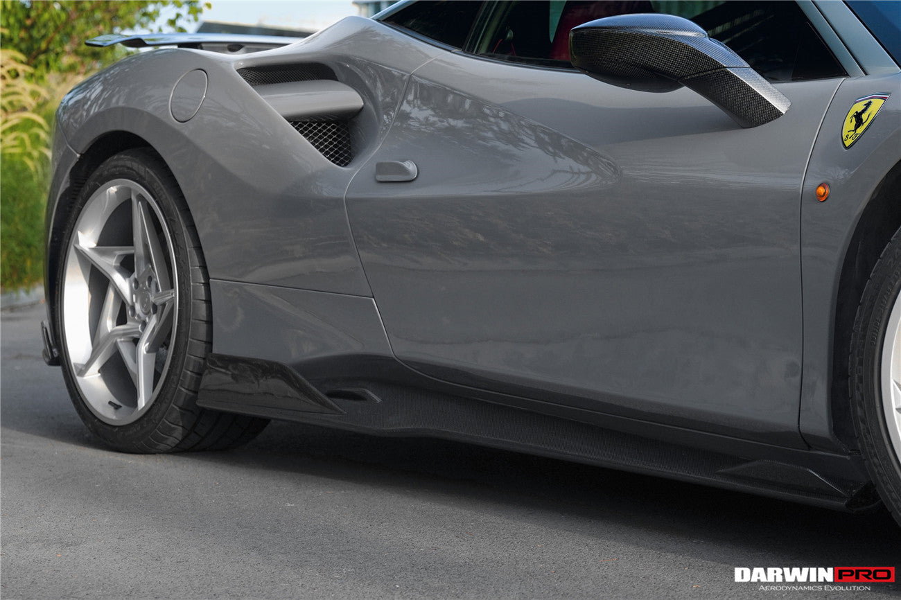 2015 - 2020 Ferrari 488 GTB/Spyder iMP-Performance Carbon Fiber Side Skirts Under Board