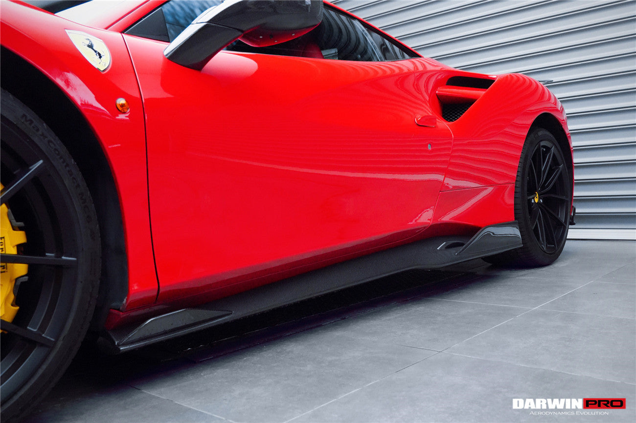 2015 - 2020 Ferrari 488 GTB/Spyder iMP-Performance Carbon Fiber Side Skirts Under Board