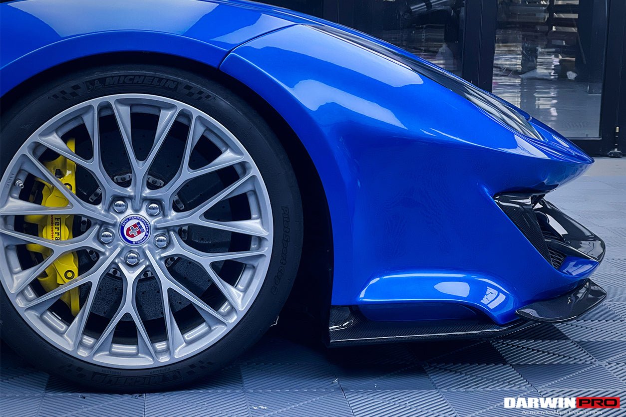 2015 - 2020 Ferrari 488 GTB & Spyder Pista Style Front Bumper Set W/ Hood