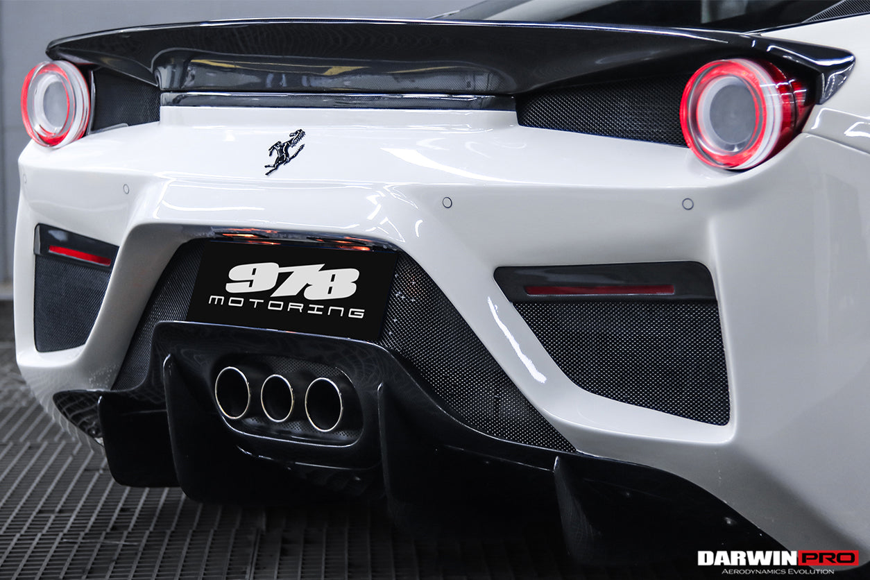 2010 - 2015 Ferrari 458 Coupe & Spider BKSS Style Tail Light Cover