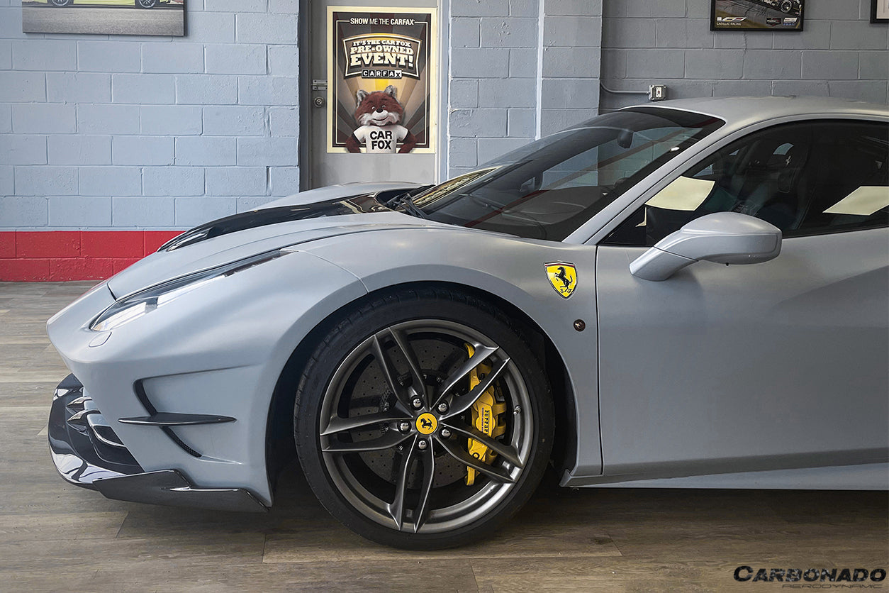 2015 - 2020 Ferrari 488 GTB/Spyder MA Style Partial Carbon Fiber Front Bumper