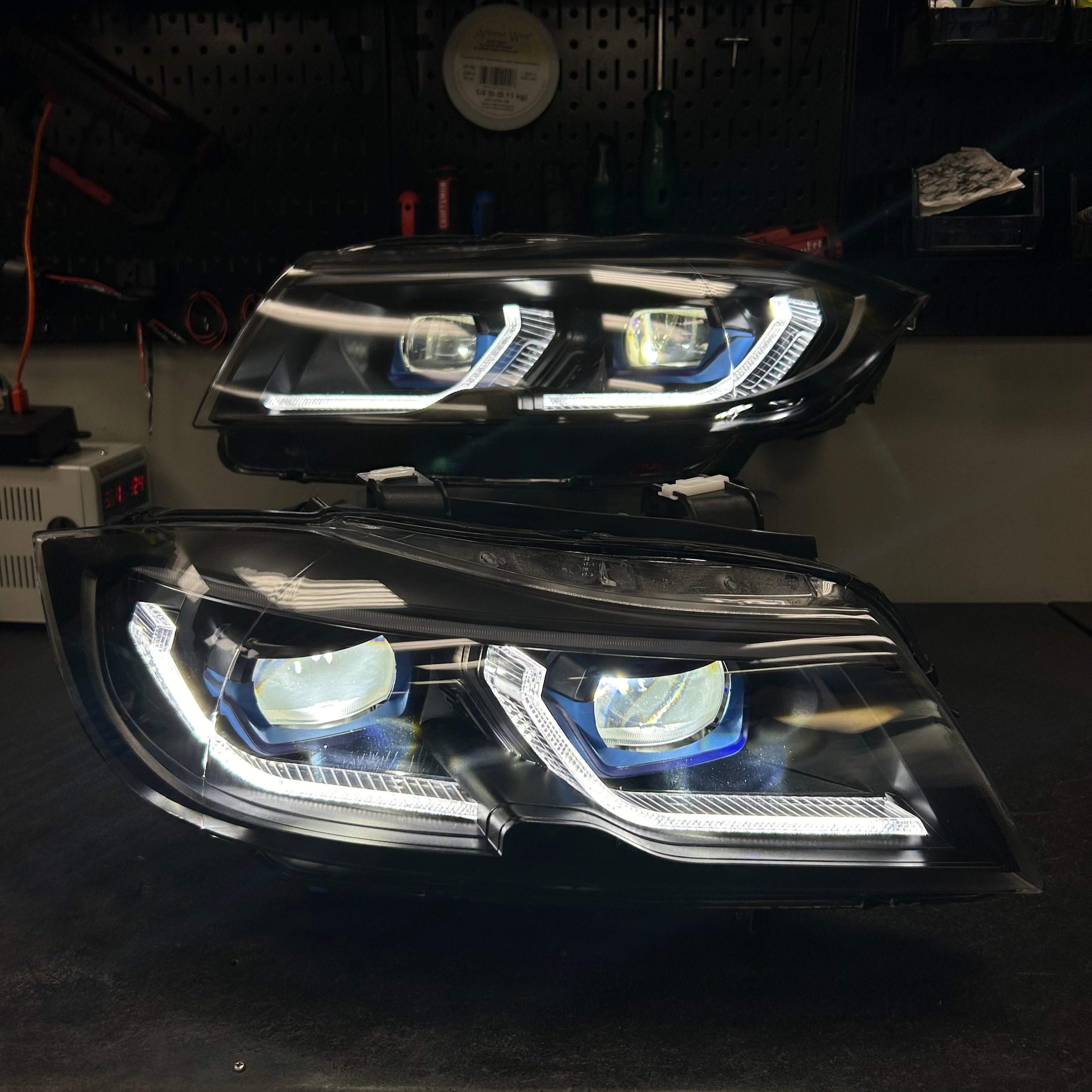 E90 3 Series Sedan Laser Style LED Headlights (2005 - 2012 Halogen & Xenon)