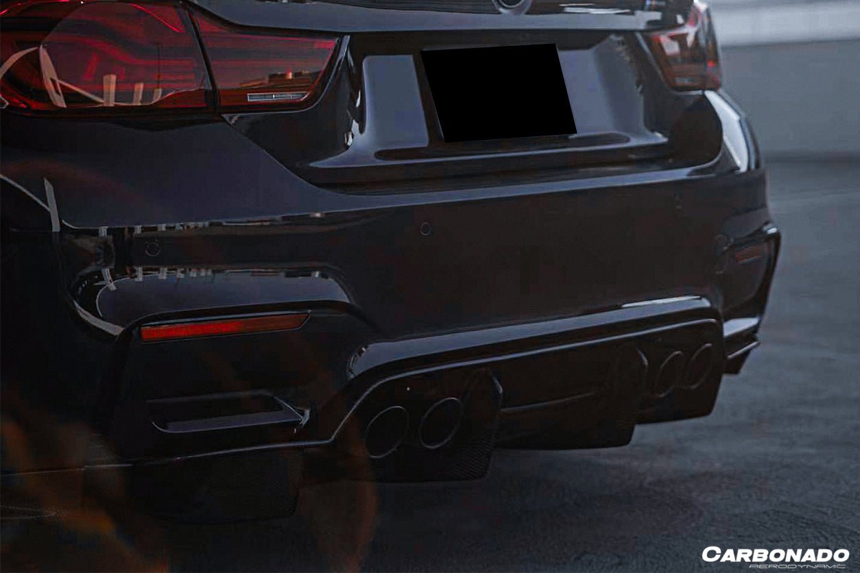 2014-2020 BMW M3 F80 & M4 F82 SM Style Carbon Fiber Rear Diffuser and Lip