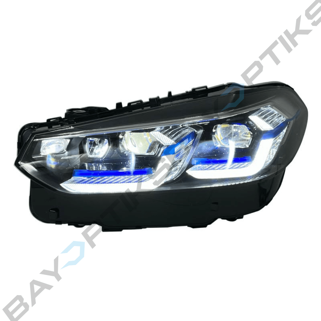BMW G01 G08 X3 Laser Style Yellow White Switchable LED Headlights 2018-2024