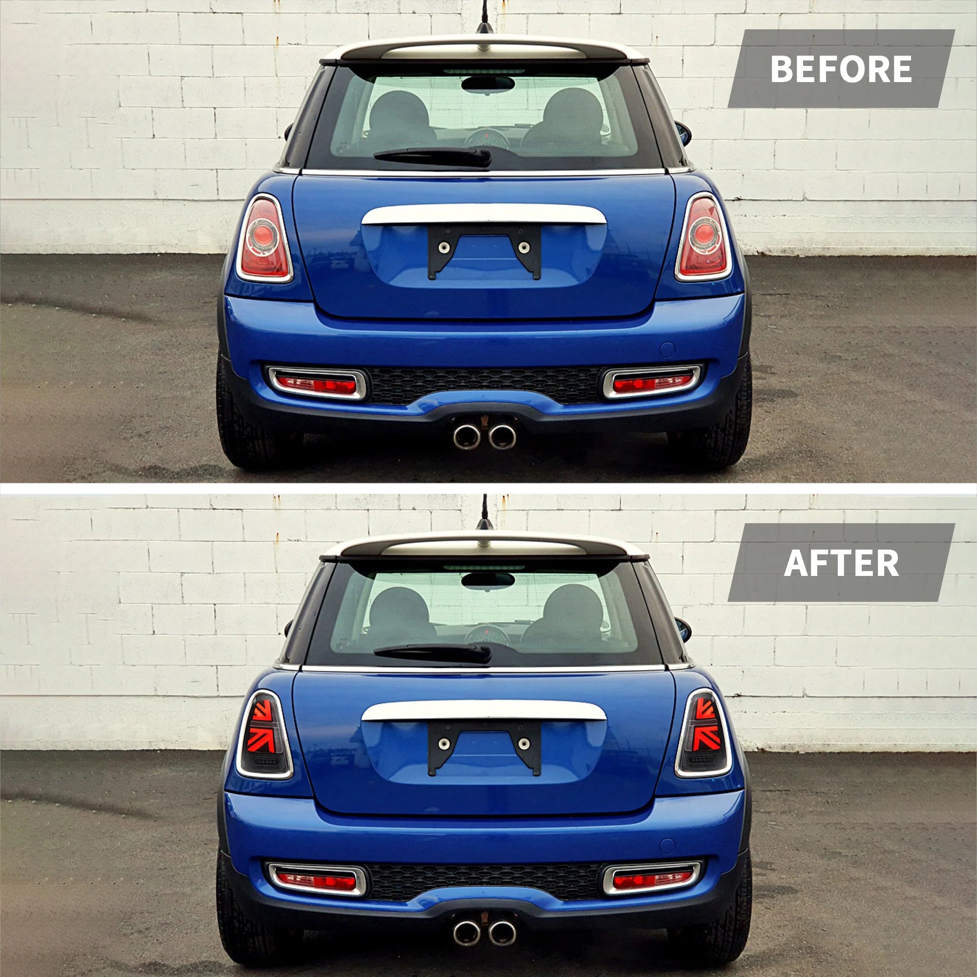 BMW Mini Cooper [Hatch] R56 R57 R58 R59 Union Jack Rear Lamps LED Taillights 2007 - 2015