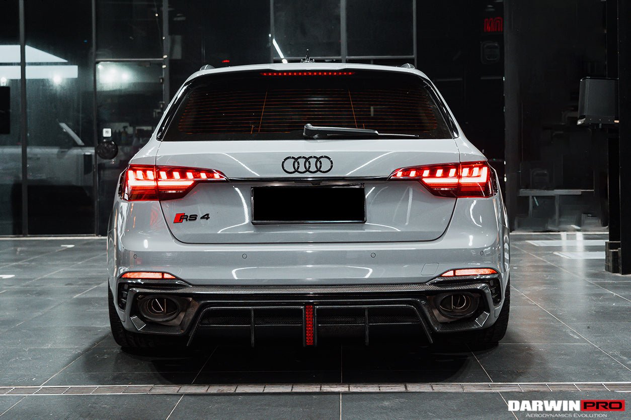 2017 - 2024 Audi RS4 B9 BKSS Style Rear Diffuser with Winglets
