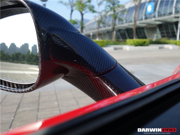 2010 - 2015 Ferrari 458 Coupe/Spyder/Speciale Dry Carbon Fiber Mirror Housing Replacement