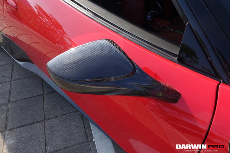 2010 - 2015 Ferrari 458 Coupe/Spyder/Speciale Dry Carbon Fiber Mirror Housing Replacement