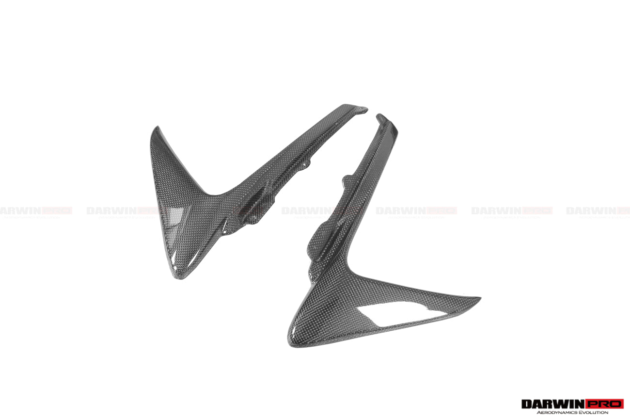 2018 - 2022 Ferrari 488 Pista Carbon Fiber Front Bumper Vent Canards