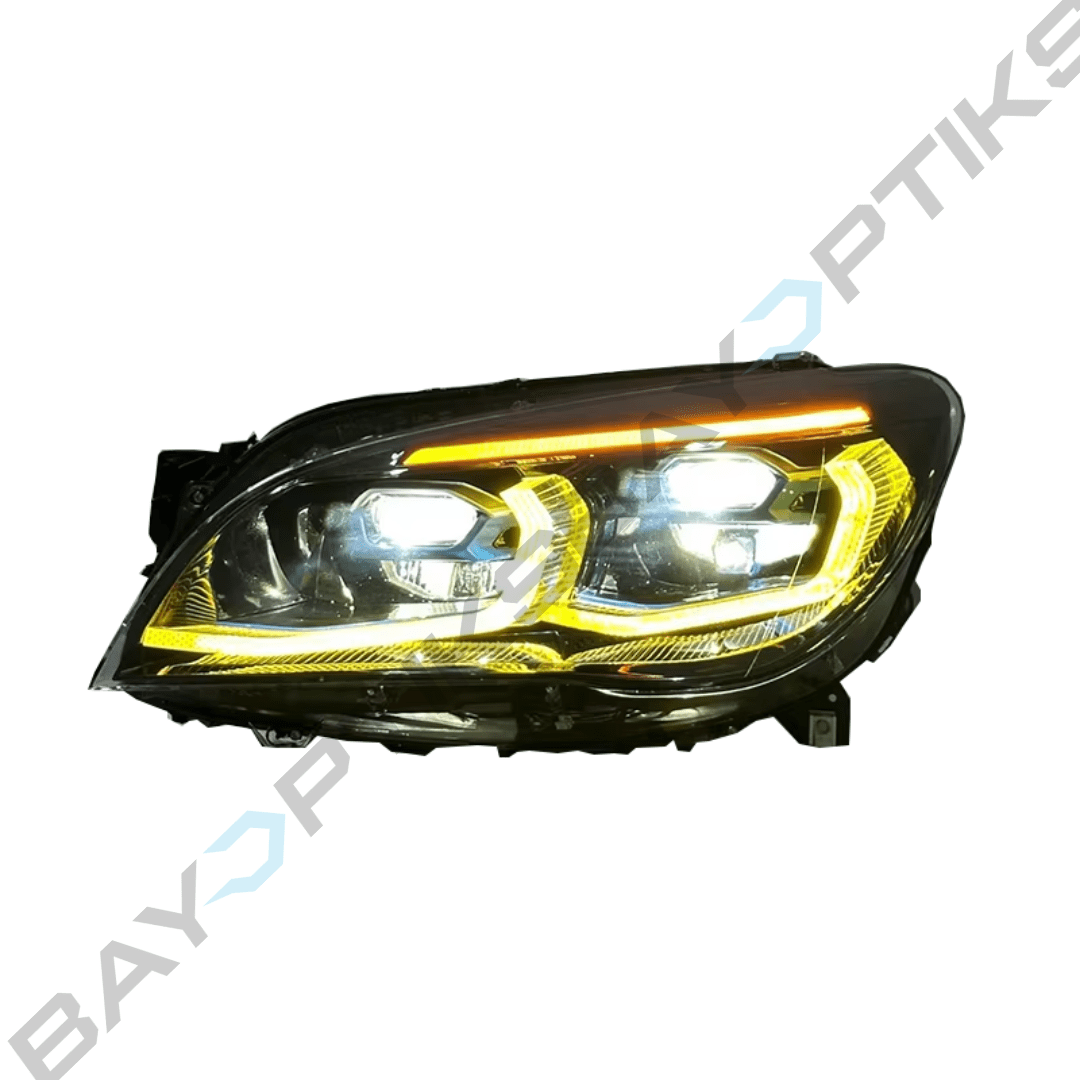 BMW 7 Series F02 G12 Style Dual Color LED Headlights 2009-2015