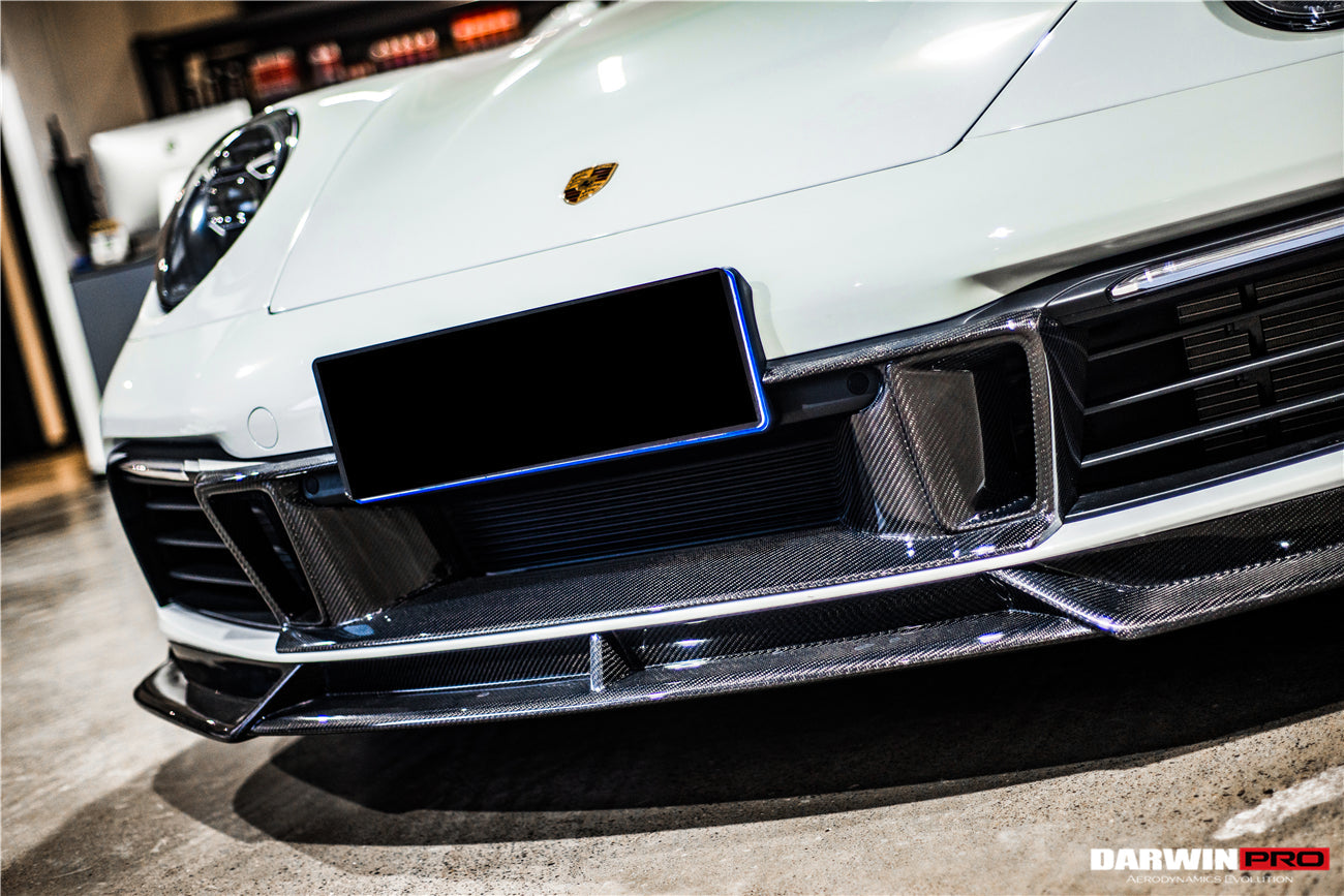 2019 - 2023 Porsche 911 992 Carrera S & 4 & 4S & Targa & Cabriolet BKSS Style Front Middle Lip