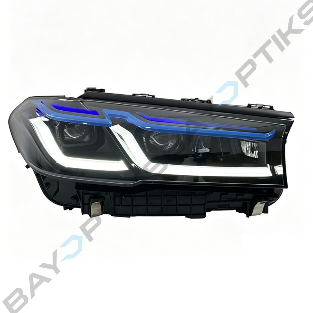 BMW 5 Series G30 G38 V3 Smoked LED Headlights Yellow/White DRL 2018-2023