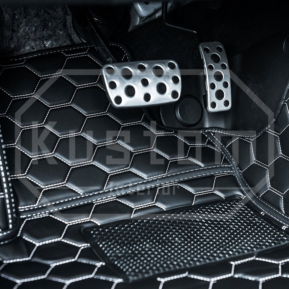 2022-2025 Toyota GR86 / Subaru BRZ Honeycomb Leather Floor Mat Liners